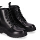 Botines Chika 10 holanda 23 negras estilo militar - Querol online