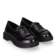 Zapatos Chika 10 holanda 25 negros estilo loafer - Querol online