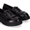 Zapatos Chika 10 holanda 25 negros estilo loafer