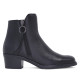 Botins de taló Redlove esmeralda negres amb tirador rodó de pell - Querol online