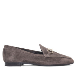 Mocassí Redlove yaiza taupe amb detall daurat a empenye de pell - Querol online