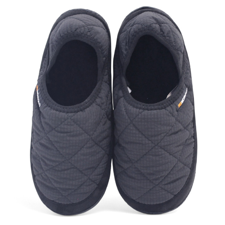 Zapatillas casa Nicoboco corife corkel negras acolchadas - Querol online