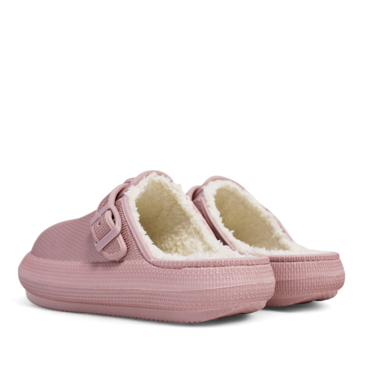 Zapatillas casa Nicoboco winter rosas con borreguito - Querol online