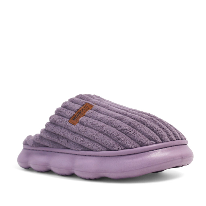 Zapatillas casa Nicoboco cloud w lilas afelpadas - Querol online