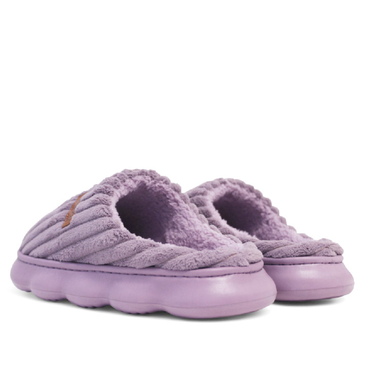 Zapatillas casa Nicoboco cloud w lilas afelpadas - Querol online