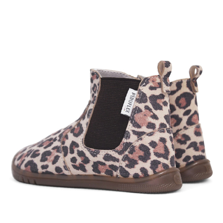 Botins Pirufin animal print de lleopard estil chelsea respectuosos - Querol online
