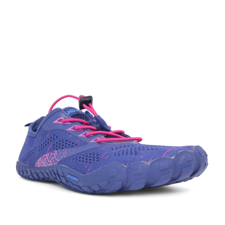 Sabatilles esportives Saguaro smart i barefoot en color blau/fuxia dona - Querol online