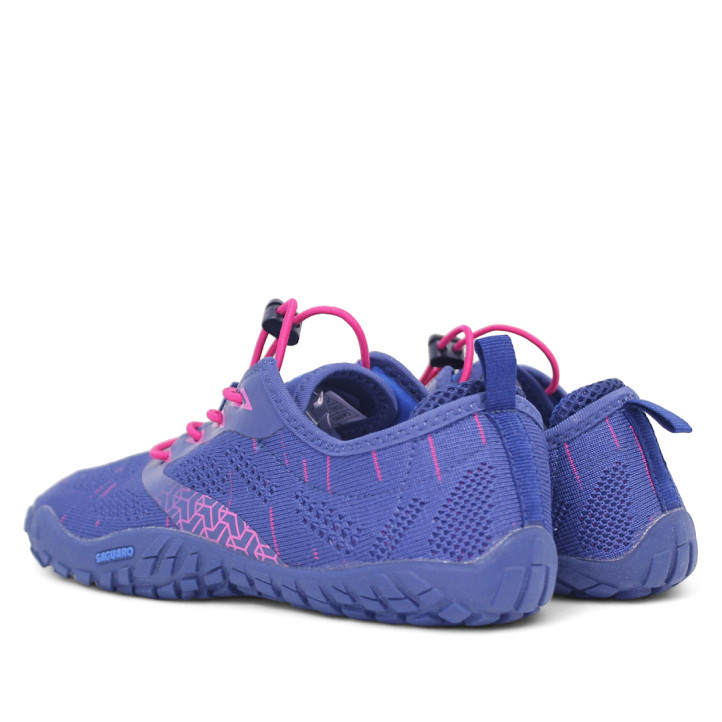 Sabatilles esportives Saguaro smart i barefoot en color blau/fuxia dona - Querol online