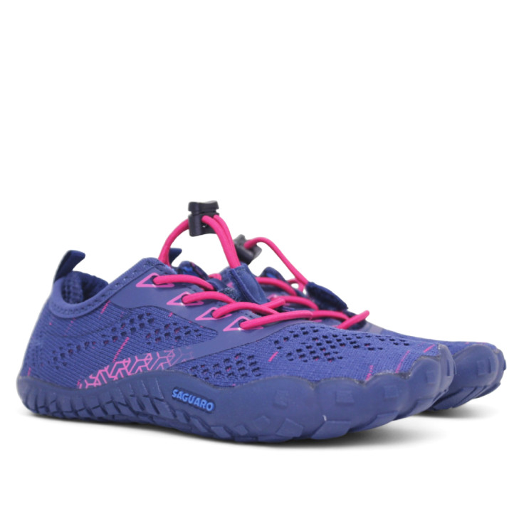 Sabatilles esport Saguaro smart i respectuoses en color blau/fuxia - Querol online