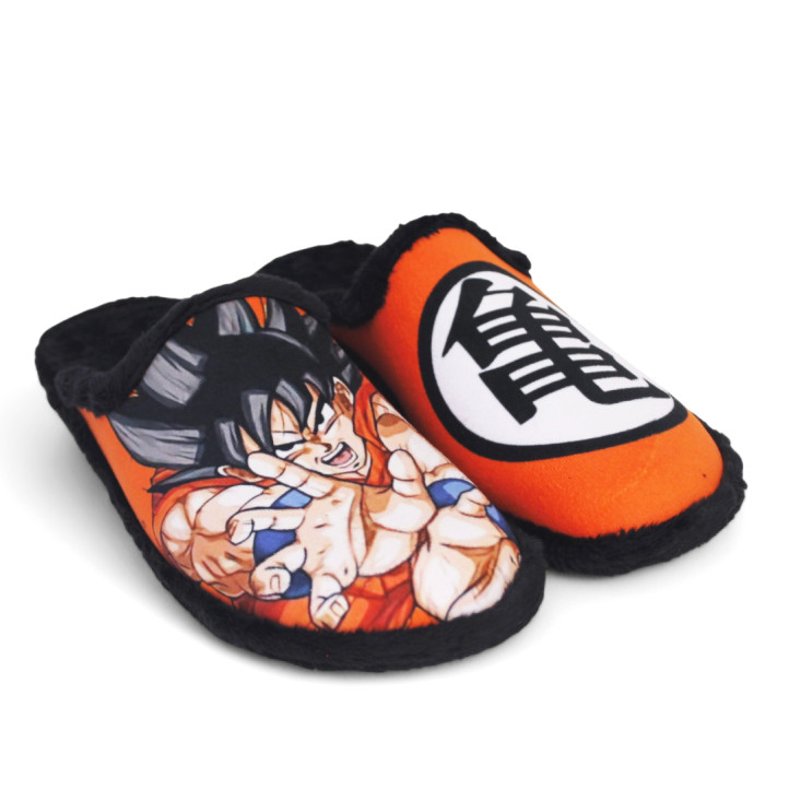 Sabatilles casa SUAVEFLEX taronjes i negres de son goku - Querol online
