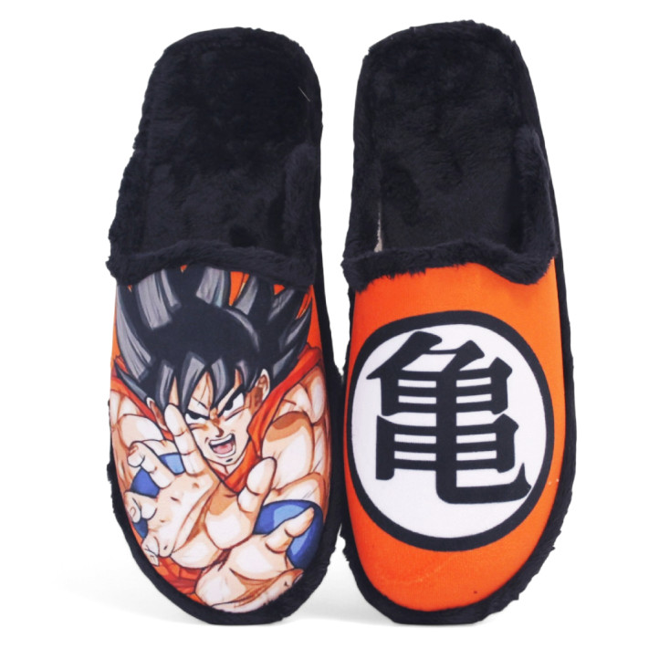 Zapatillas casa SUAVEFLEX naranjas y negras de son goku - Querol online