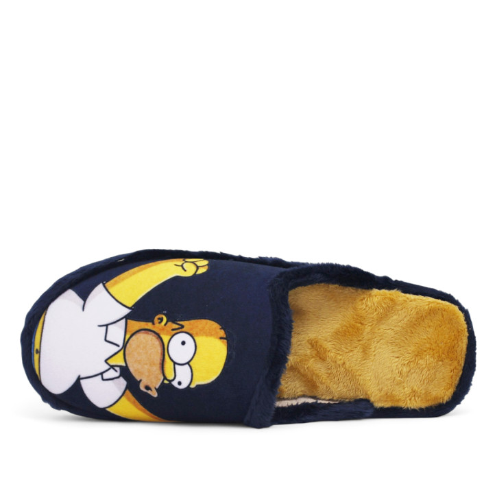 Zapatillas casa SUAVEFLEX azul marino de homer simpson - Querol online