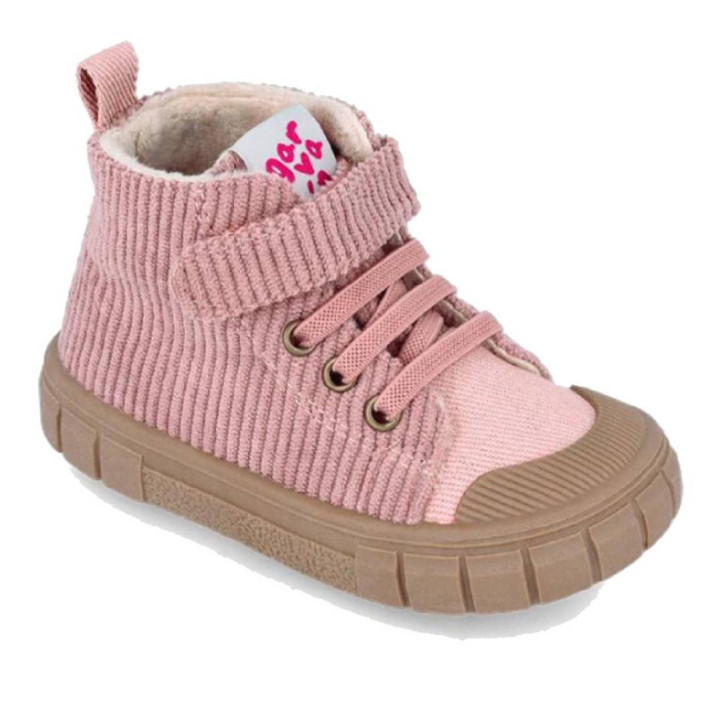 Botins Garvalin 251330 roses de pana amb sola caramel respectuoses - Querol online