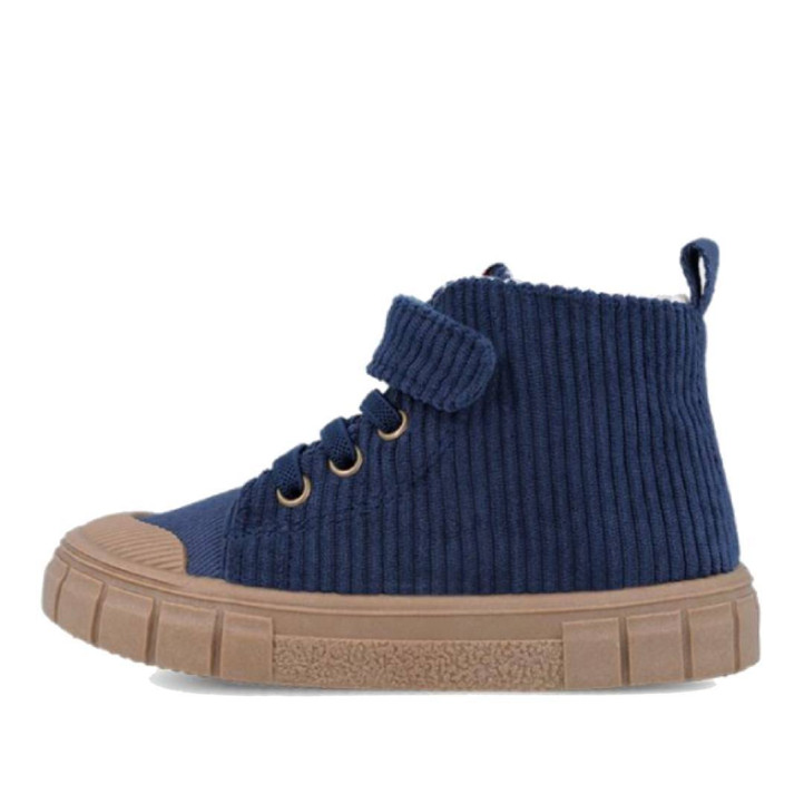 Botins Garvalin 251330 blaus de pana amb sola caramel respectuosos - Querol online
