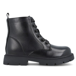 Botines Garvalin 251560 negros de estilo militar - Querol online