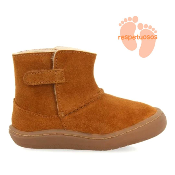 Botins Gioseppo komlo marrons amb velcro i pelito interior respectuosos - Querol online
