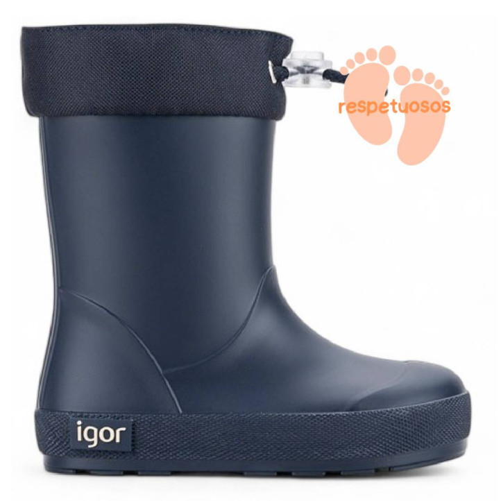 Botas agua Igor yogi azul marino respetuosas - Querol online