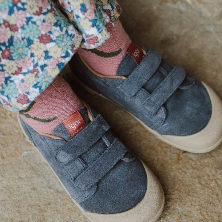 Zapatillas deporte Igor tennis suede gris azulado respetuosas - Querol online