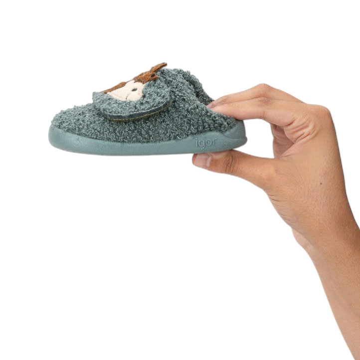 Zapatillas casa Igor homie erizo verdes respetuosas - Querol online