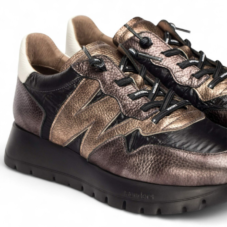 Zapatillas urban Wonders odisei 91 plomo con cordón elástico - Querol online