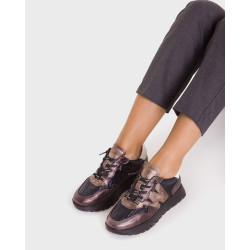 Zapatillas urban Wonders odisei 91 plomo con cordón elástico - Querol online