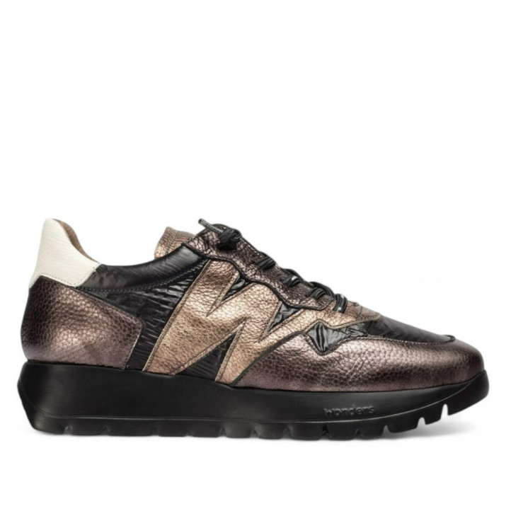 Zapatillas urban Wonders odisei 91 plomo con cordón elástico - Querol online