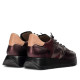 Zapatillas urban Wonders odisei 91 burdeos con cordón elástico - Querol online