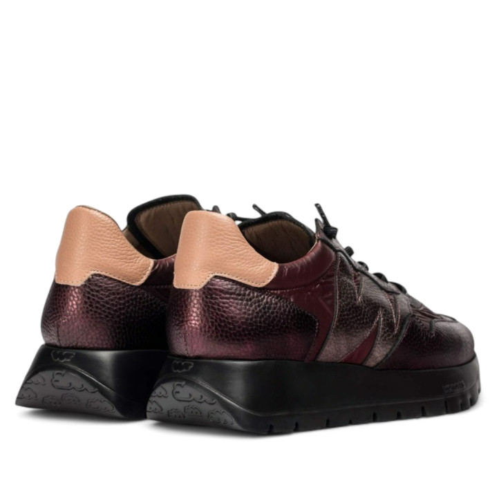 Zapatillas urban Wonders odisei 91 burdeos con cordón elástico - Querol online