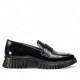 Mocasín Wonders flexfly 02 negros efecto brillante - Querol online
