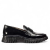 Mocassí Wonders flexfly 02 negres efecte brillant