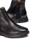 Botines planos Wonders flexfly 04 negros con goma lateral - Querol online