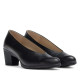 Zapatos tacón Wonders hexagon 23 negros escote cerrado - Querol online
