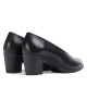 Zapatos tacón Wonders hexagon 23 negros escote cerrado - Querol online