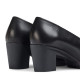 Zapatos tacón Wonders hexagon 23 negros escote cerrado - Querol online