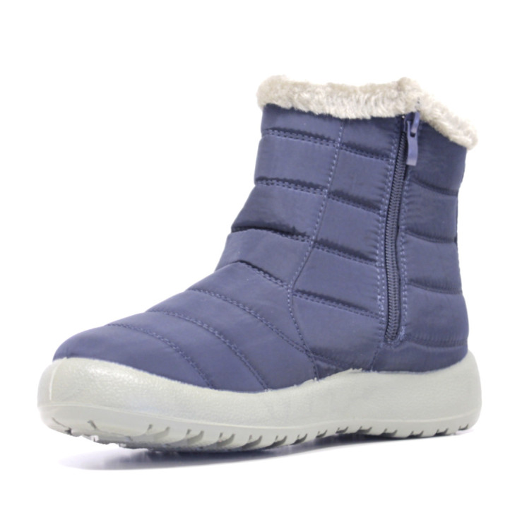 Botins plans Stay blaus encoixinats amb pelito i cremallera - Querol online