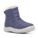 Botines planos Stay azules acolchados con pelito y cremallera - Querol online