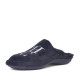 Zapatillas casa SUAVEFLEX negras con letras plateadas - Querol online