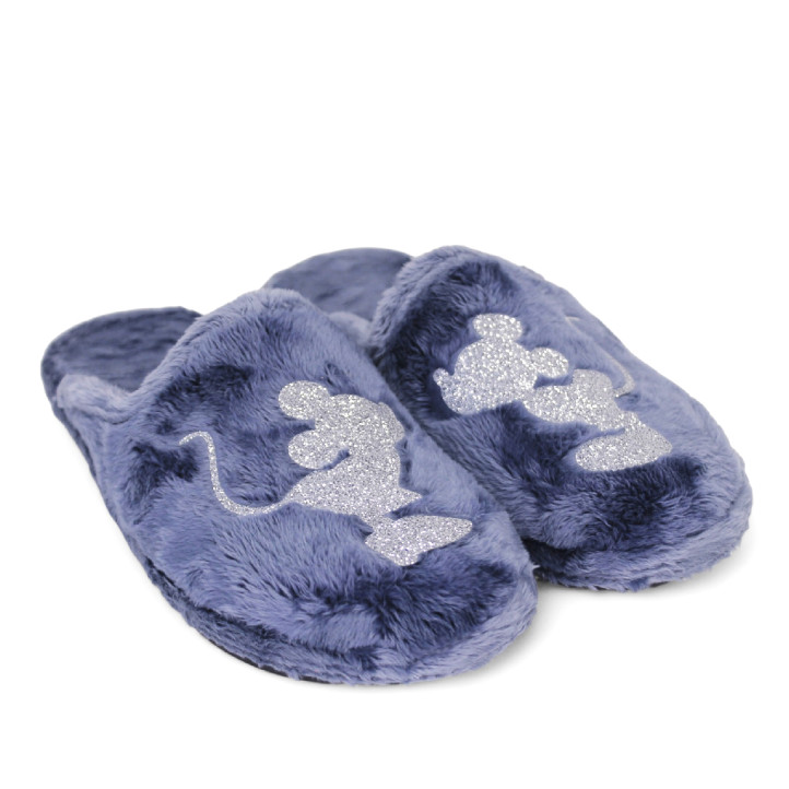 Zapatillas casa SUAVEFLEX azules de mickey y minnie - Querol online