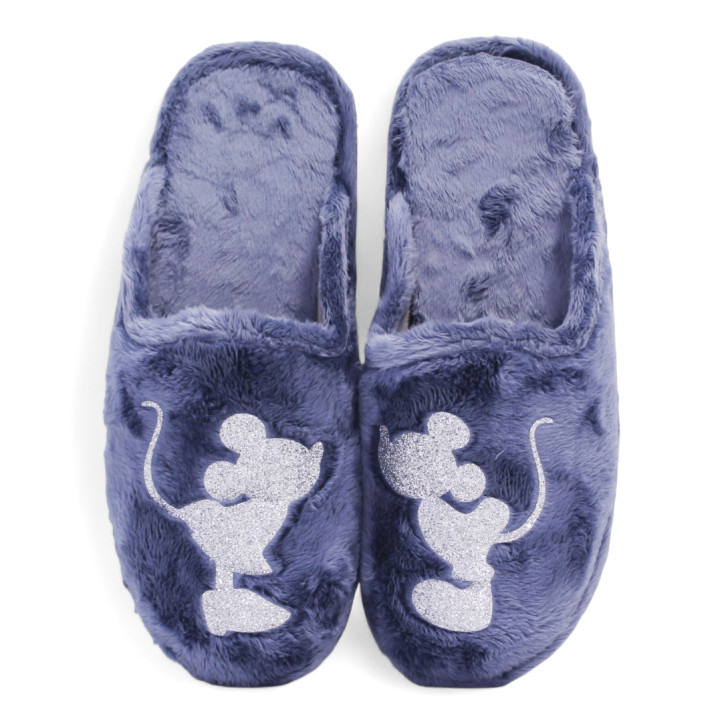 Zapatillas casa SUAVEFLEX azules de mickey y minnie - Querol online
