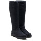 BOTAS ALTAS DE PIEL CARBÓN CON CREMALLERA ÁGATA PORRONET - Querol online