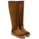 BOTAS ALTAS DE PIEL CUERO CON CREMALLERA ÁGATA PORRONET - Querol online