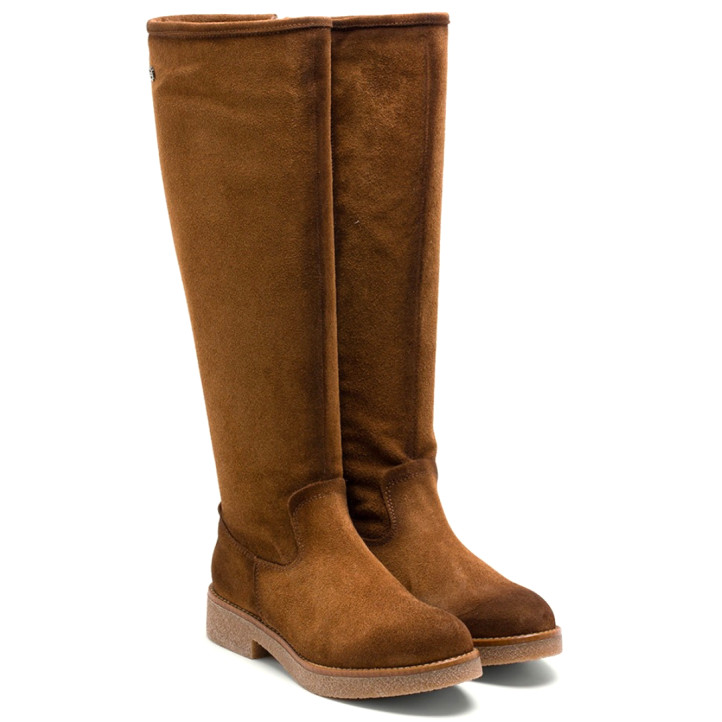 BOTAS ALTAS DE PIEL CUERO CON CREMALLERA ÁGATA PORRONET - Querol online