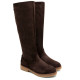 Botas Porronet ALTAS DE PIEL CUERO CON CREMALLERA ÁGATA - Querol online