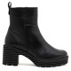 Botines Porronet DE PIEL CON CREMALLERA NEGRA MARTA - Querol online