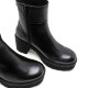 Botines Porronet DE PIEL CON CREMALLERA NEGRA MARTA - Querol online