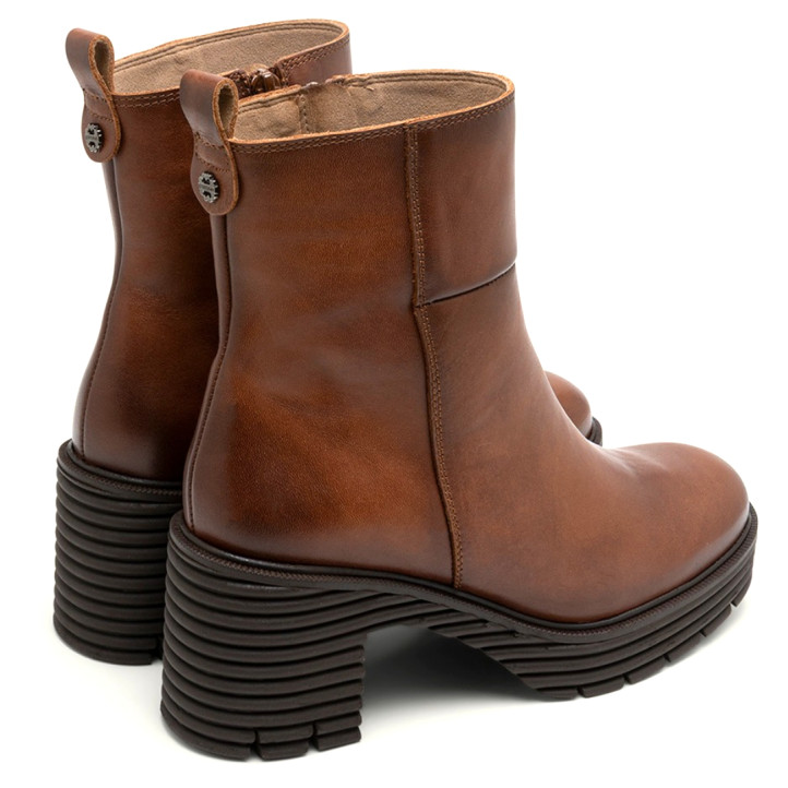 Botins Porronet DE PELL AMB CREMALLERA CUIR MARTA - Querol online