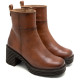 Botins Porronet DE PELL AMB CREMALLERA CUIR MARTA - Querol online