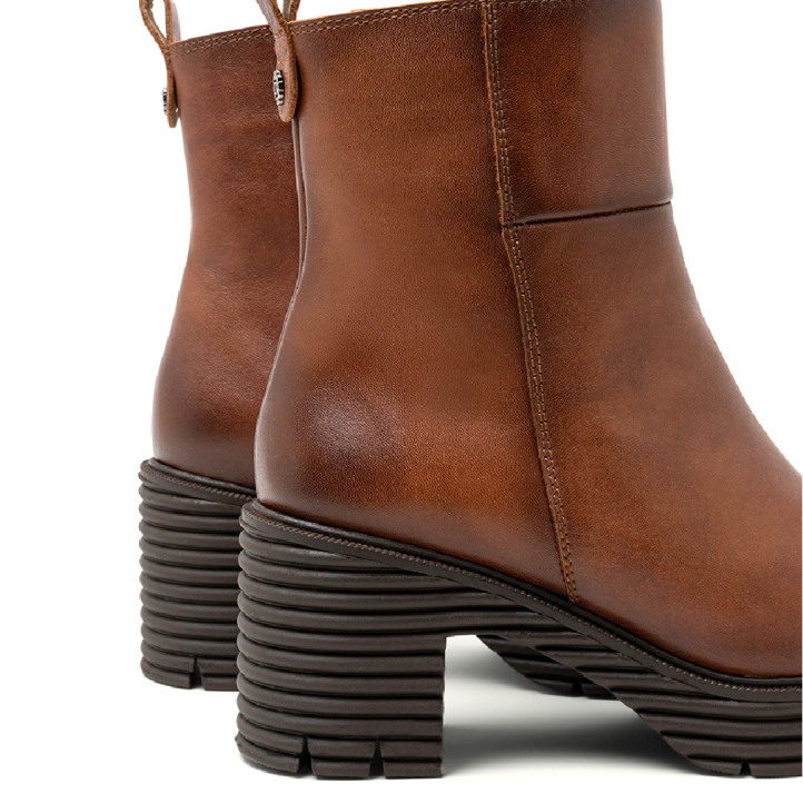 Botins Porronet DE PELL AMB CREMALLERA CUIR MARTA - Querol online