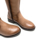 BOTAS ALTAS DE PIEL TAUPE CON CREMALLERA BELÉN PORRONET - Querol online