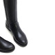 BOTAS ALTAS DE PIEL NEGRA CON CREMALLERA BELÉN PORRONET - Querol online
